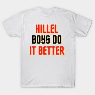 Hillel Boys Do It Better - Red, Gold & Black T-Shirt